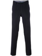 Ermenegildo Zegna Slim Tailored Trousers, Men's, Size: 58, Blue, Cotton/spandex/elastane