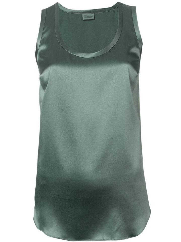 Brunello Cucinelli Classic Satin Top - Green