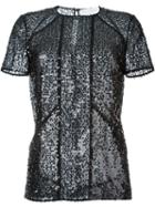 Victoria Beckham Shortsleeved Sequin Top