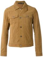 Blk Dnm Patch Pocket Jacket, Men's, Size: 50, Brown, Chamois Leather/polyester