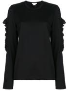 Comme Des Garçons Ruffle Insert Jumper - Black