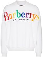 Burberry Logo Embroidered Towelling Sweatshirt - Unavailable