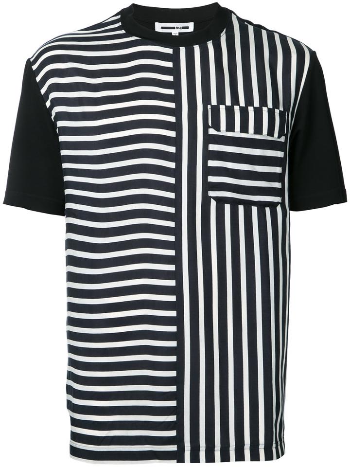 Mcq Alexander Mcqueen - Multi Stripe T-shirt - Men - Polyester/cupro/viscose - 52, Black, Polyester/cupro/viscose