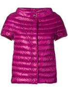 Herno Metallic Quilted Jacket - Pink