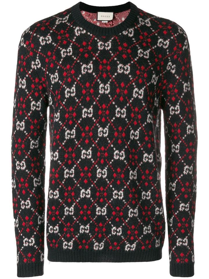 Gucci Gucci 543498x9z62 1096 Black Red Multi Natural