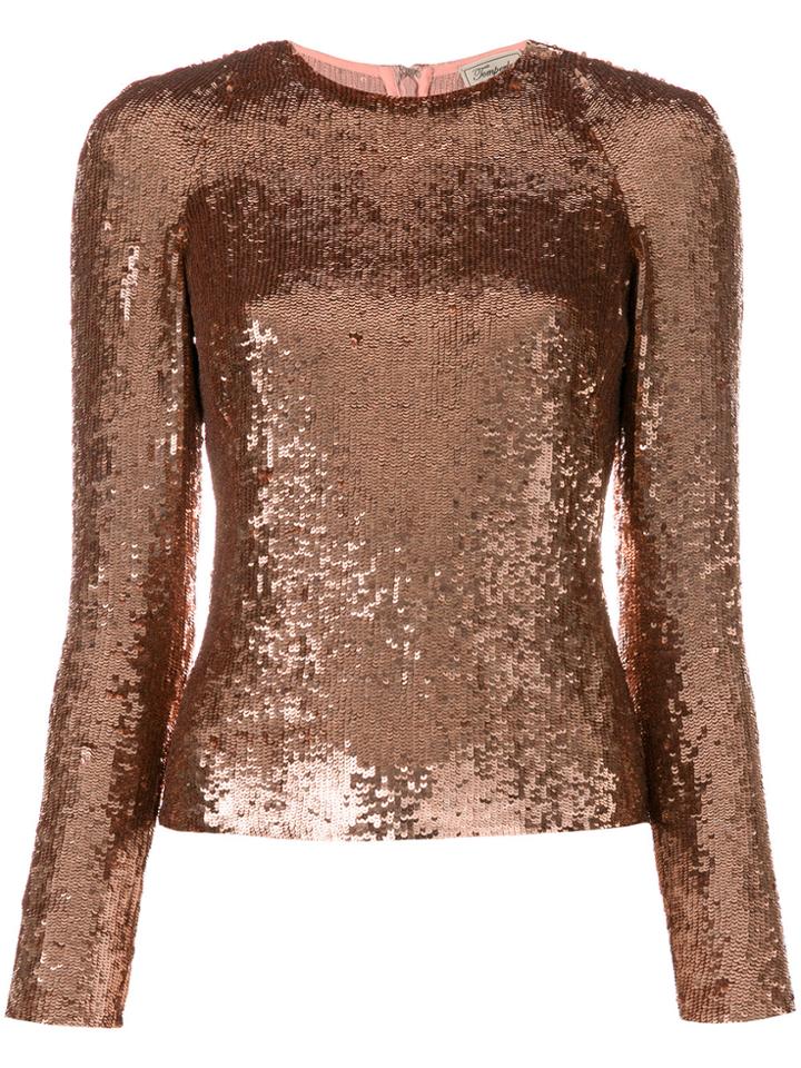 Temperley London Filigree Top - Pink & Purple