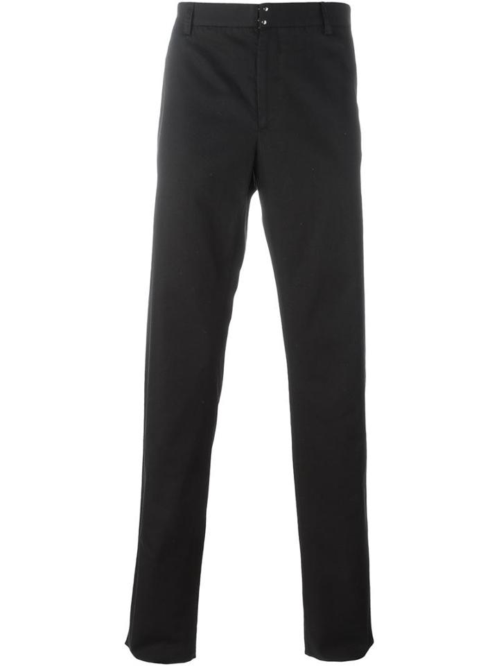 Maison Margiela Tailored Trousers, Men's, Size: 52, Black, Cotton/linen/flax