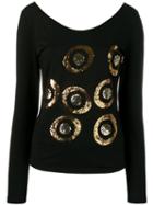 Versace Pre-owned Embroidered Blouse - Black