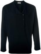 Yohji Yamamoto Buttoned Collar Sweatshirt