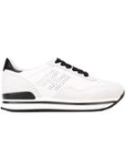 Hogan Lace-up Sneakers, Women's, Size: 38.5, White, Rubber/leather/suede