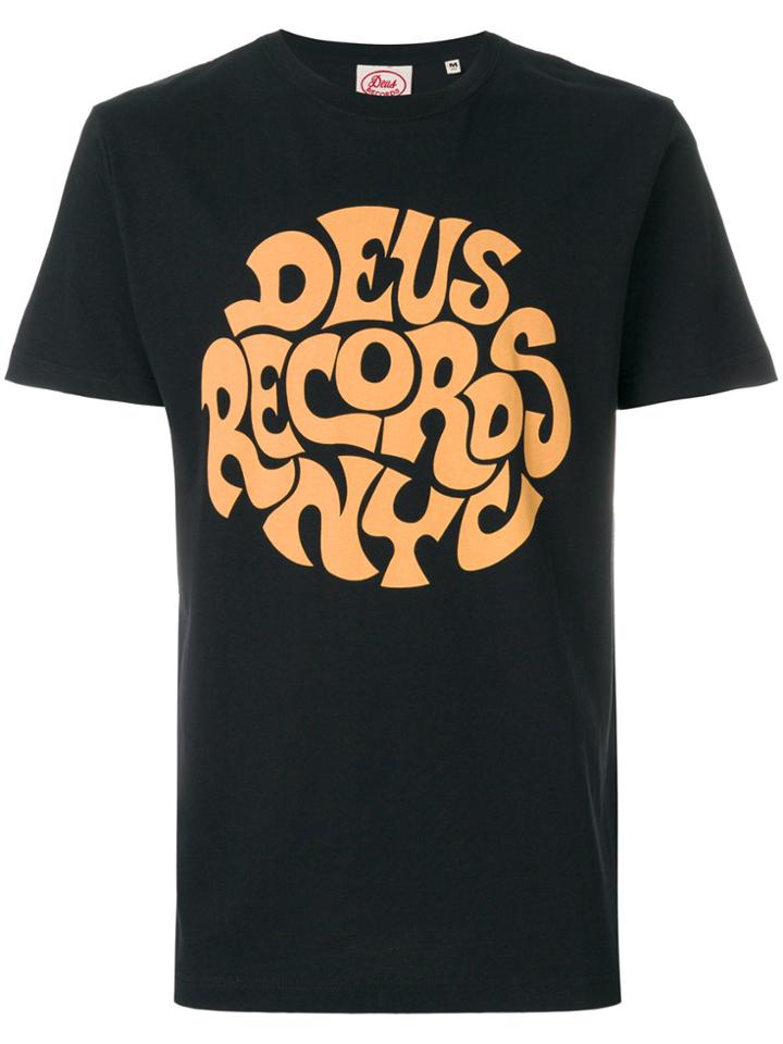 Deus Ex Machina Deus Print T-shirt - Black