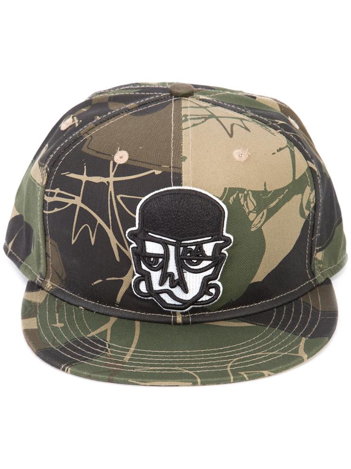 Haculla Camouflage Print Face Cap - Green