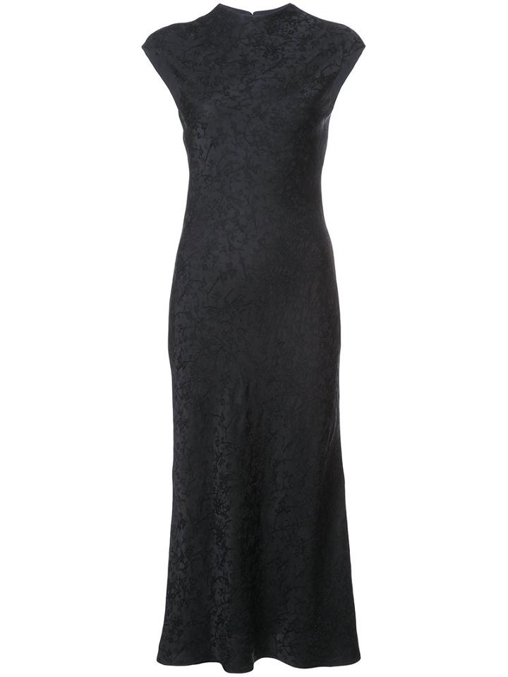 Protagonist - Floral Jacquard Sleeveless Dress - Women - Silk/acetate/viscose - Xs, Black, Silk/acetate/viscose