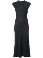 Protagonist - Floral Jacquard Sleeveless Dress - Women - Silk/acetate/viscose - Xs, Black, Silk/acetate/viscose