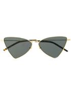 Saint Laurent Eyewear Triangular Frame Sunglasses - Gold