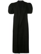 Yohji Yamamoto Puff Sleeves Coat - Black
