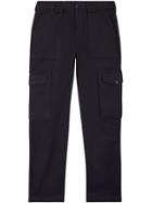 Burberry Technical Cotton Twill Cargo Trousers - Blue