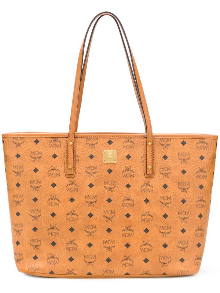 Mcm Anya Tote Bag - Brown