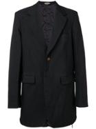 Comme Des Garçons Homme Plus Single Breasted Coat - Black