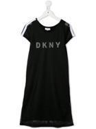 Dkny Kids Mesh Dress - Black