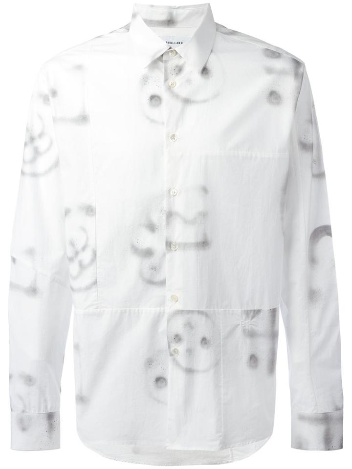 Soulland Jiang Shirt, Men's, Size: Medium, White, Cotton