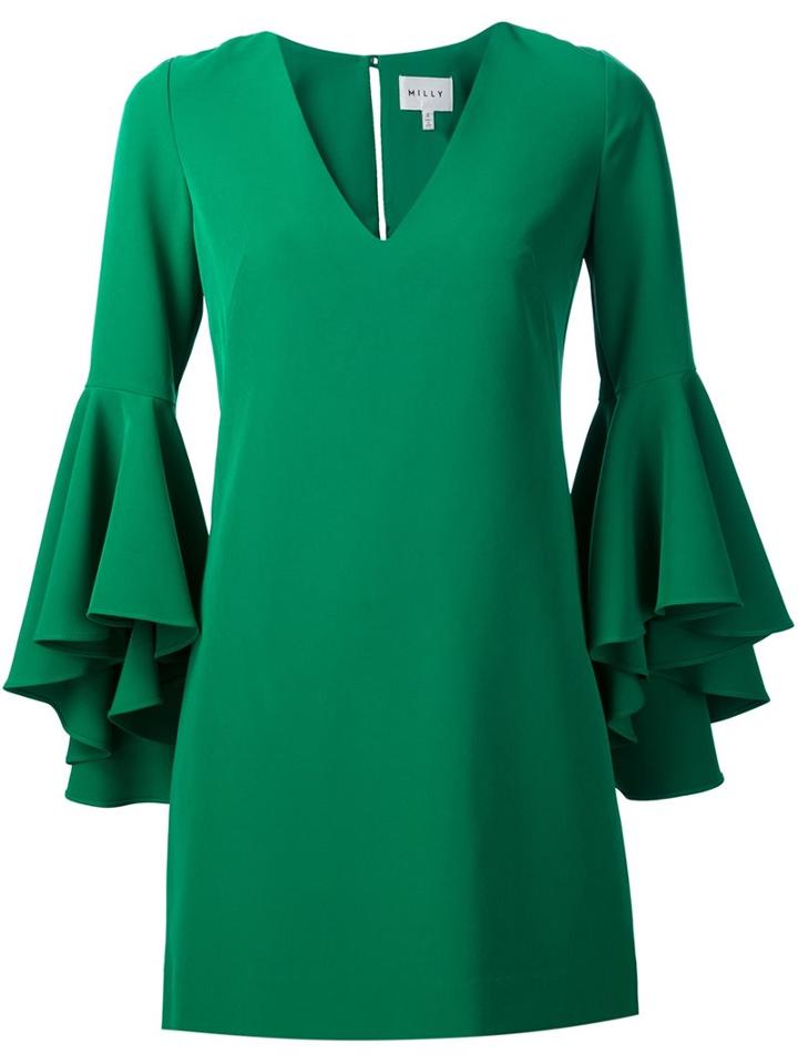 Milly Ruffle Sleeves Dress
