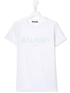 Balmain Kids Cotton Logo T-shirt - White
