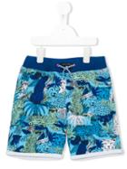 Little Marc Jacobs - Cool Leopard Print Shorts - Kids - Cotton - 2 Yrs, Toddler Boy's, Blue