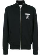 Moschino Zip Front Sweatshirt - Black