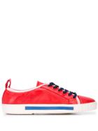 Carven Lace Up Sneakers - Red