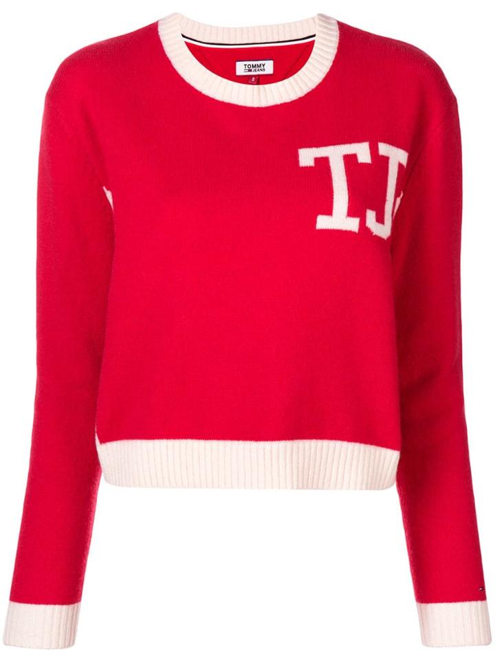 Tommy Hilfiger Logo Sweater - Red