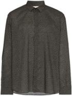 Saint Laurent Micro Heart Print Tailored Shirt - Black