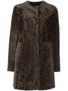 Drome Shearling Midi Coat, Women's, Size: Medium, Brown, Lamb Fur/lamb Skin