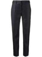 Paul Smith Tailored Checked Trousers - Blue
