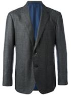 Kiton Sartoria Blazer, Men's, Size: 50, Grey, Virgin Wool/silk/cashmere