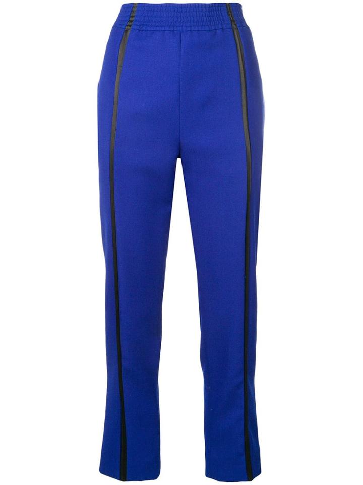 Haider Ackermann Front Stripe Trousers - Blue