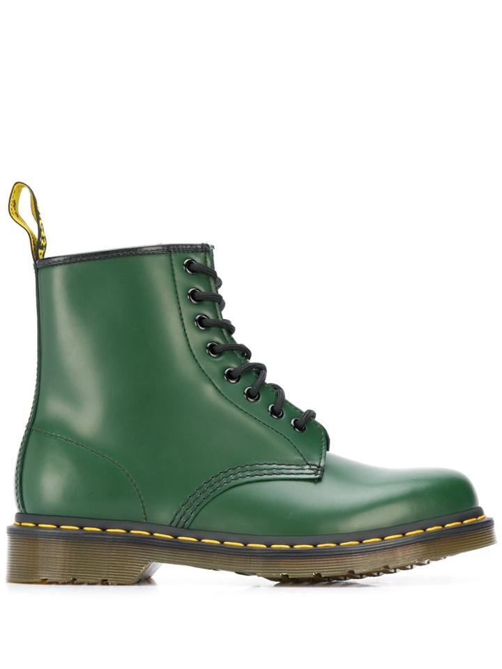 Dr. Martens Lace-up Combat Boots - Green