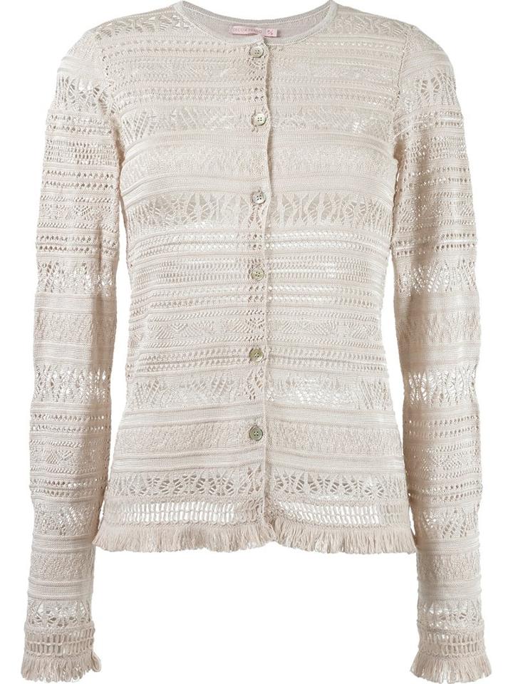 Cecilia Prado Knit Cardigan, Women's, Size: Medium, Beige, Viscose