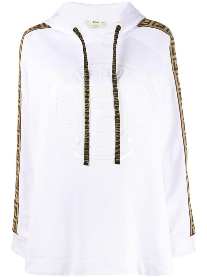 Fendi Oversized Logo Sweatshirt - White