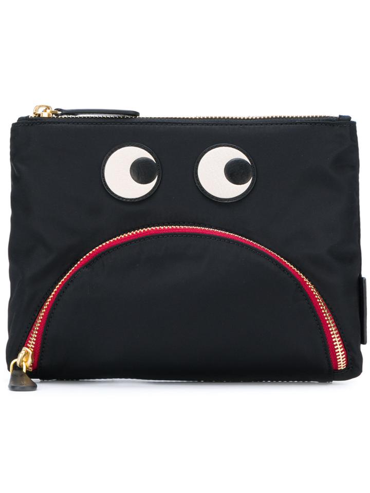 Anya Hindmarch Gloomy Eyes Pouch - Black