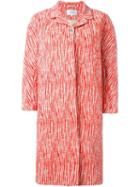 Carven Single-breasted Tweed Coat