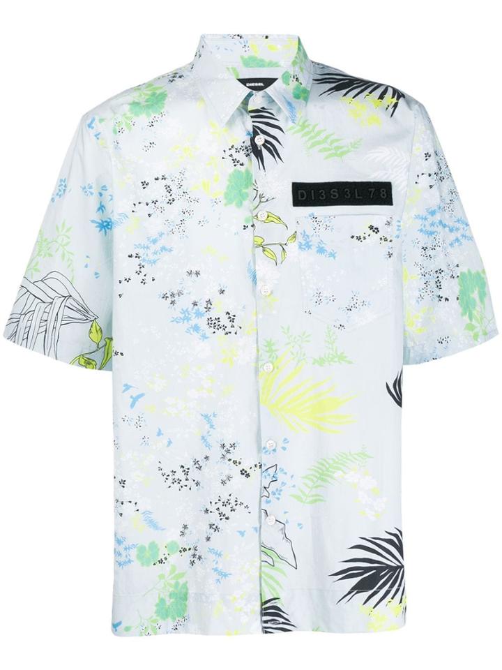 Diesel Patterned Shirt - Blue