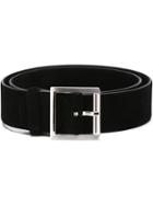 Kiton Classic Belt, Men's, Size: 95, Black, Leather