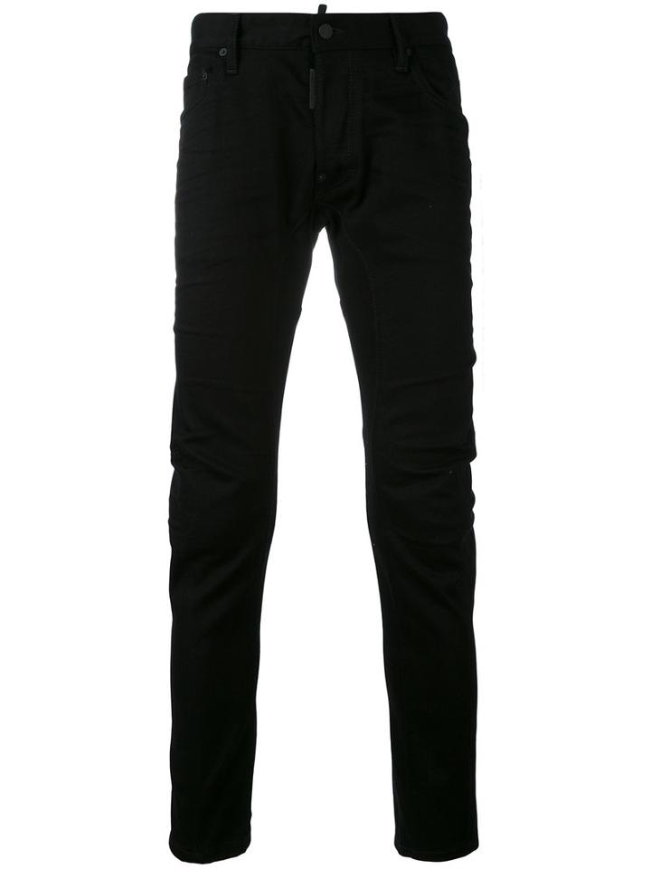 Tapered Jeans - Men - Cotton/polyester/spandex/elastane - 46, Black, Cotton/polyester/spandex/elastane, Dsquared2