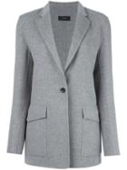 Joseph New Roma Blazer, Women's, Size: 42, Grey, Cashmere/wool