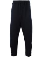 Marni Cropped Track Pants, Men's, Size: 46, Blue, Cotton/polyamide/virgin Wool