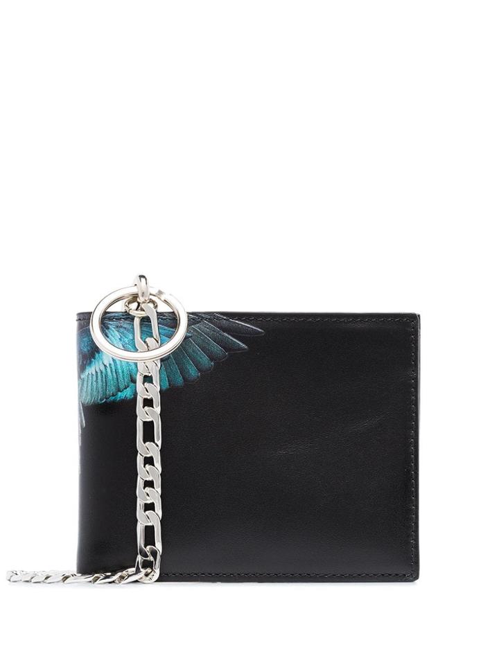 Marcelo Burlon County Of Milan Wings Print Bi-fold Wallet - Black