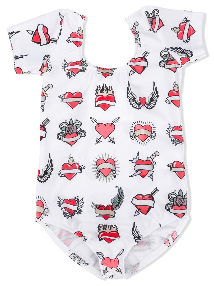 Caroline Bosmans - Printed Swimsuit - Kids - Polyester/spandex/elastane - 4 Yrs, White