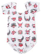 Caroline Bosmans - Printed Swimsuit - Kids - Polyester/spandex/elastane - 4 Yrs, White