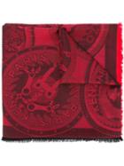 Kenzo 'monster Tool' Scarf, Adult Unisex, Red, Silk/wool